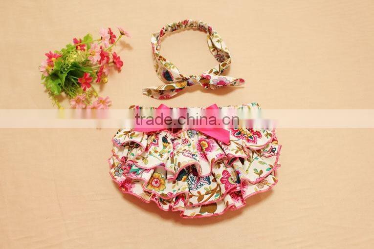 Wholesale Various Baby Clothes Baby Ruffle Bloomer Soft Cotton Shorts