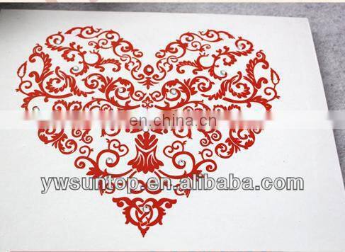 Red Hearts satin wedding signature guest book decorations party supplies