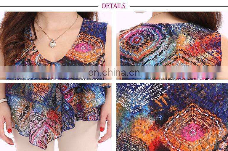 Summer Fashion Floral Casual Women Lace Clothing Garment With Polyester