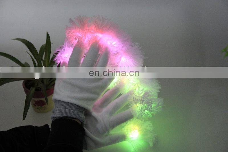 Festival cheap led gloves LED Flash Luminous glove Fluorescence glove for Christmas