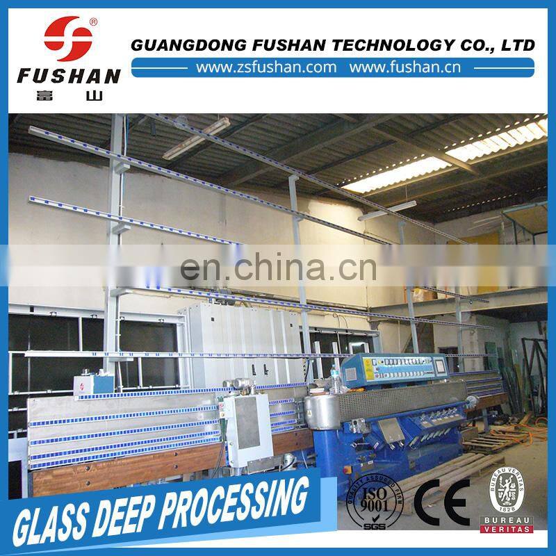 FJM10-45 Glass Straight Line Angle-Changing Edging Machine