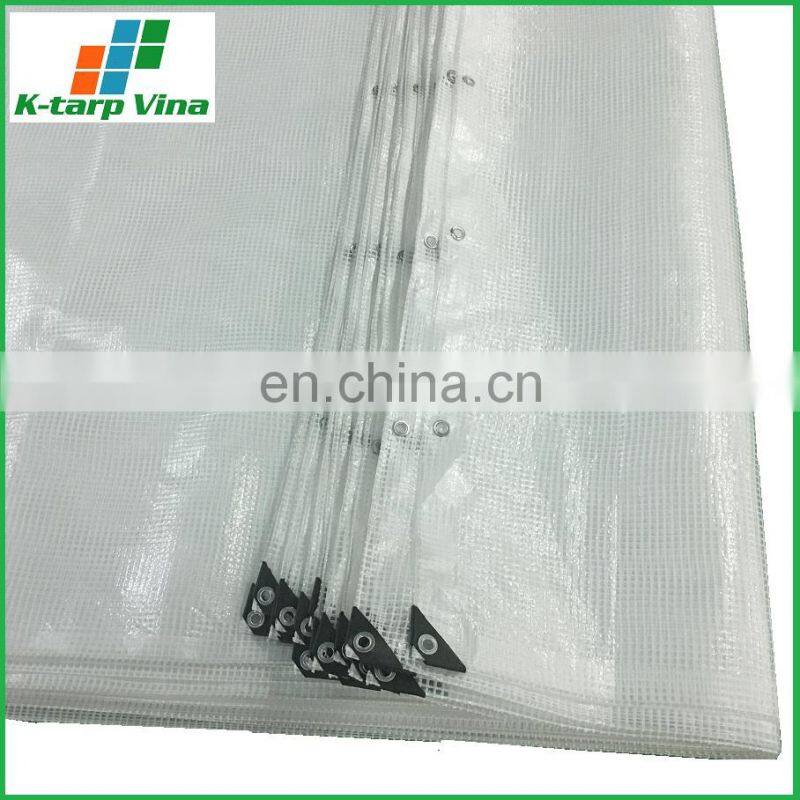 180 gr/sqm LENO TARPS / CLEAR POLY TARPS / TRANSPARENT LENO TARP