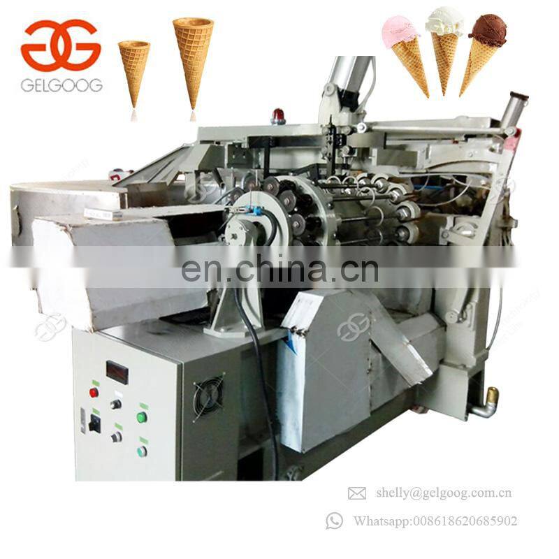 Market Oriented Icecream Waffle Snow Cone Baking Rolling Machinery Biscuit Cone Making Machine