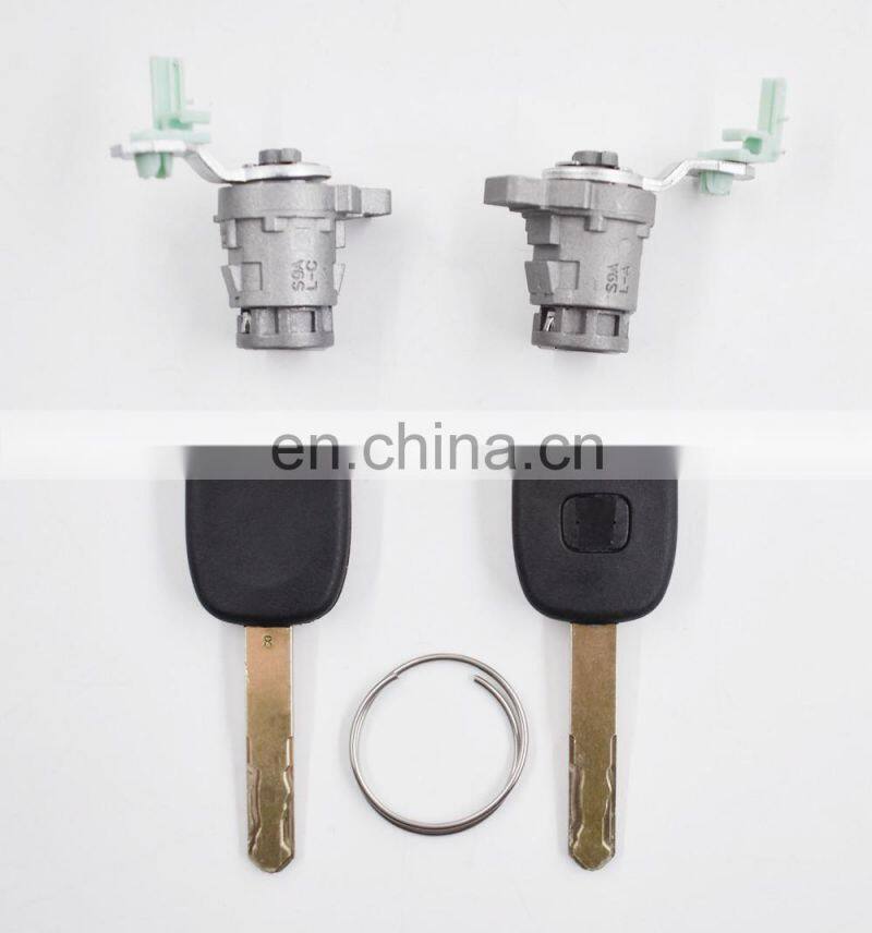 Left & Right Door Lock Cylinder & 2 Keys Replace For Honda Civic 72185-S9A-013