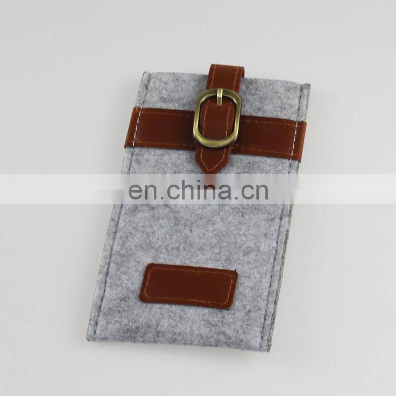 Felt Mobile Phone Pouch Case Bag