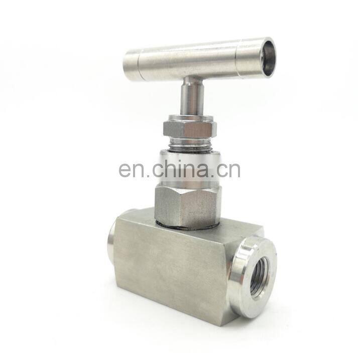High pressure shut-off valve 1/4 soft seal high temperature hydraulic needle valve