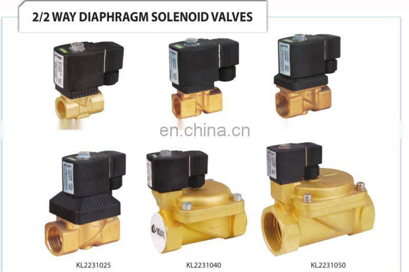 PU Series Brass 2way Solenoid Valve /24 volt electric water superior solenoid valve