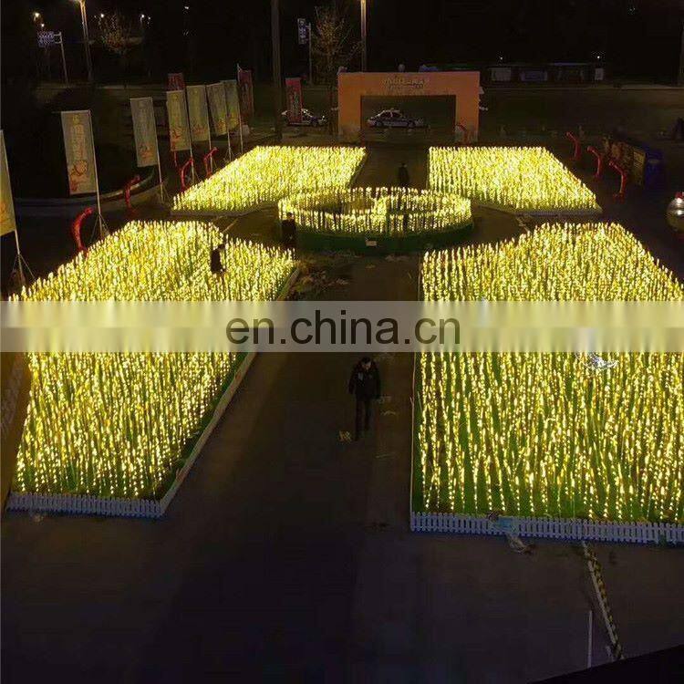 Hot Led Wheat light Outdoor Decorative Garden Lights simulation luminescence Wheat light ABS hair rod copper wire Wheat light
