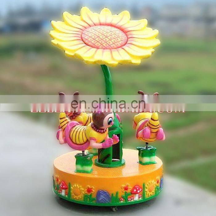 Amusement park equipment kiddie carousel ride mini carousel