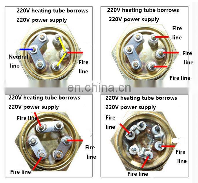DN40/50 hex thread heating tube 2 inch solar refrigerator electric heating tube