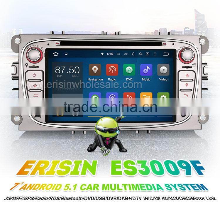 Erisin ES3009F 7" Touch Screen Car Audio System with GPS for Mondeo