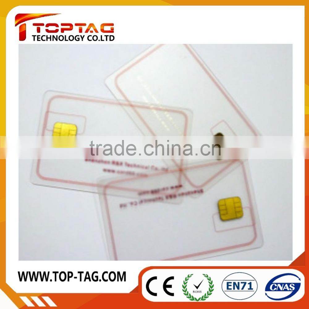 PVC white Blank smart contact ic card