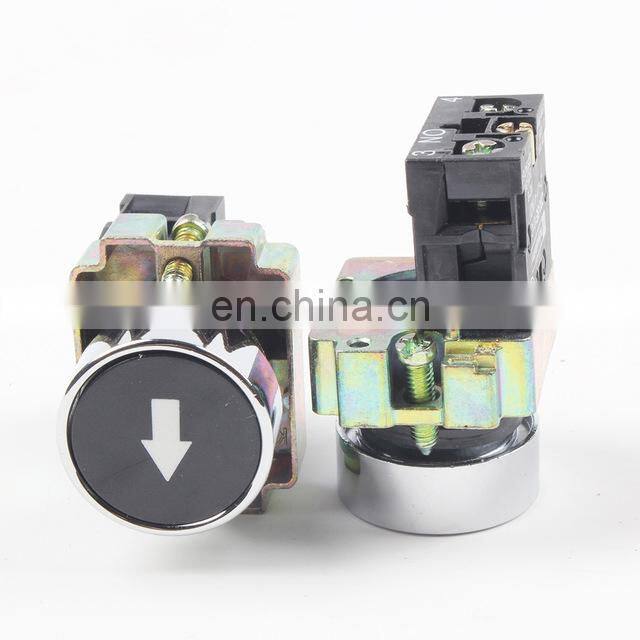 XB2 XB4 XB5 momentary flat push button switch self-resetting 22mm, NO NC waterproof marked push button switch