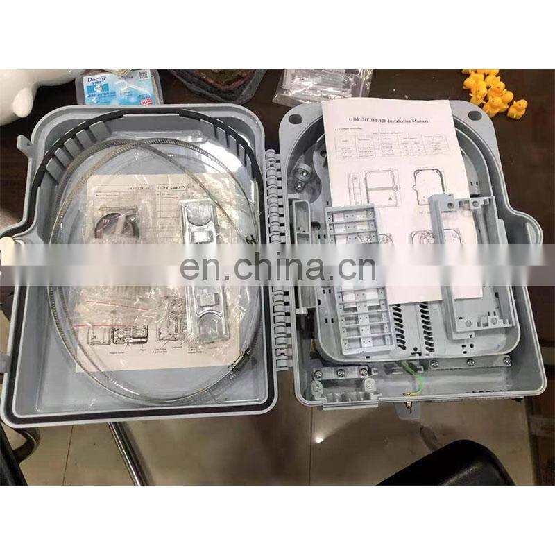 24 core 1*24 FTTH box IP65 fiber optic termination box fiber optic splice distribution box