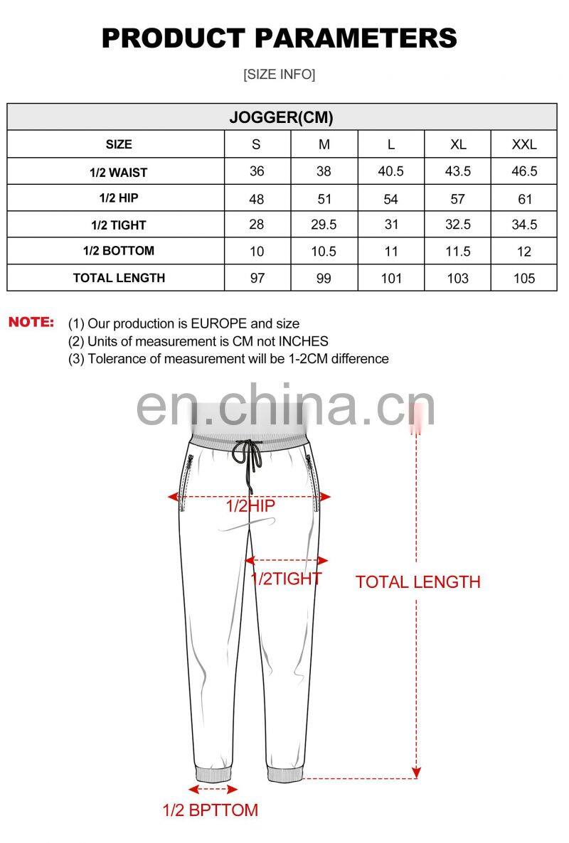 Custom Ladies Sportswear Women Pants Fitness Joggers Women Casual Zip Up Women Joggers