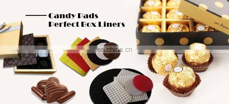 Custom food chocolate candy paper cushion cushioning pad
