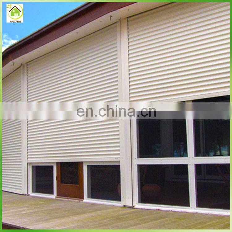 Aluminum alloy roller door electric roll up shutter to ceiling windows