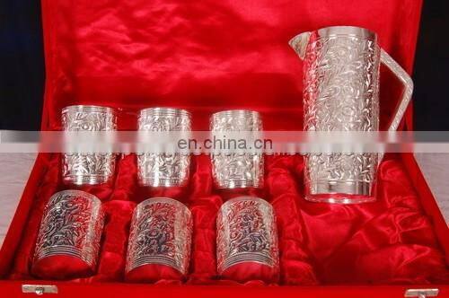 gola and silver plated antique serving bowl