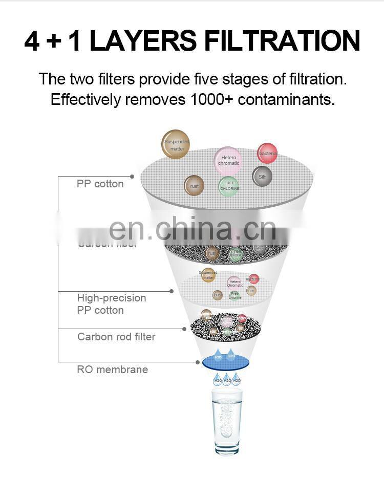 Quality 400GPD RO Water Filtration System Reverse Osmosis Water Purifier for home use