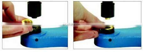 Grommet Machine: 1 grommet machine, 3 Dies (different size) & 900 Grommets Eyelet Hand Press Tool