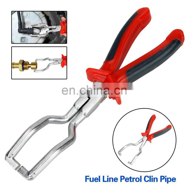 Fuel Line Clip Pipe Plier Disconnect Removal Tool Car Hose Clamp Plier Car Angled Clip Plier Tube Bundle Removal Repair Tool