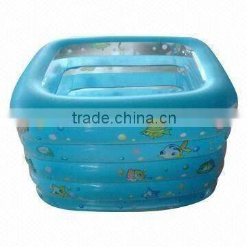 PVC inflatable baby bath pool with cover