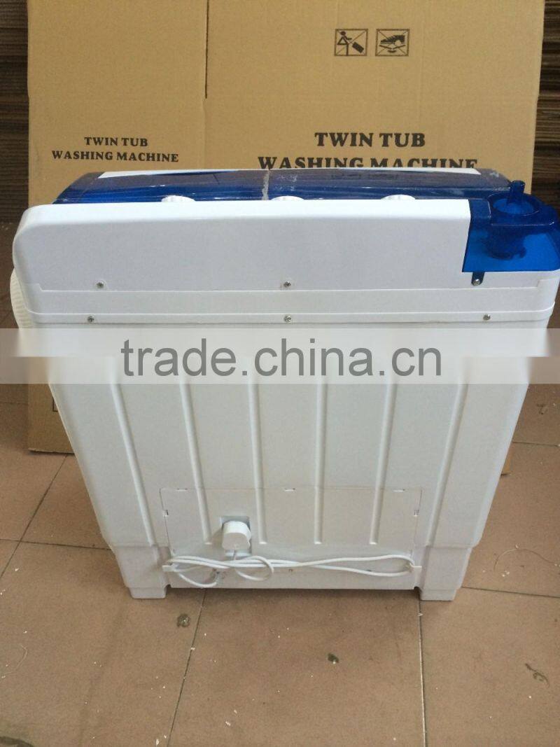 Domestic home use top loading double tub laundry washing machine