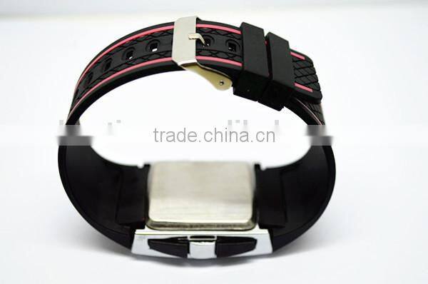 2014 Promotional popular fashion rubber men's LED watches for students
