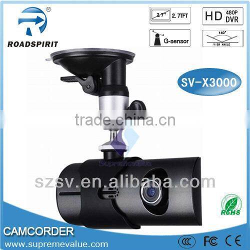 Dual car dvr camera Sd Card up to 32GB