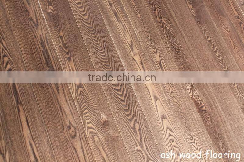 treffert uv Lacquered Ash wood flooring // Ash wood flooring // walnut colour Ash wood flooring