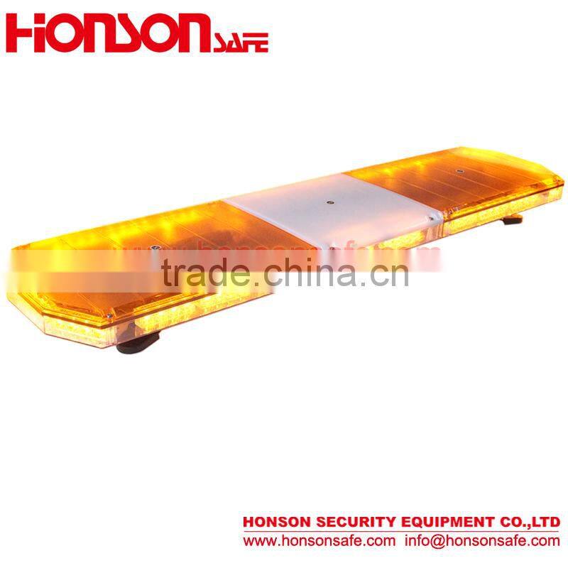 Low-profile Amber LED warning used signal lightbar with 100W Siren Speaker HS4120