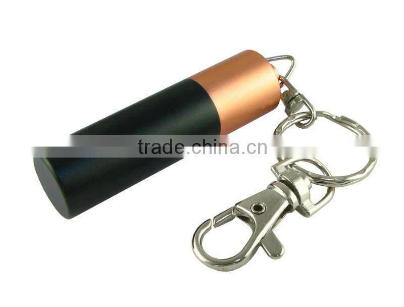 full capactiy battery shape usb stick with key chain with logo/CE,FCC,ROHS