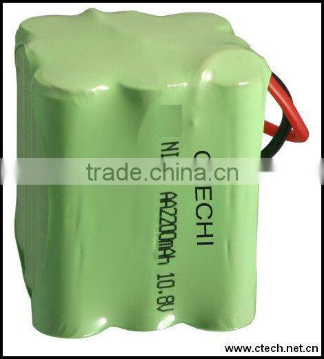 3.6v 1300mah rechargeable ni-mh battery pack