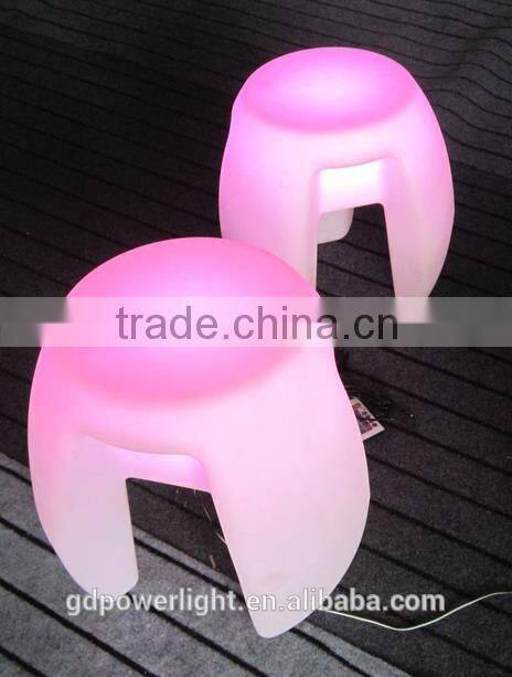 New PE plastic Stool with LED lights and remote control YXF-4340