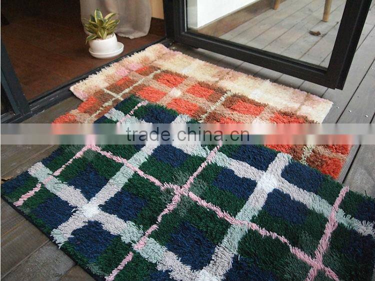 High quality door useful design non-slip washable rugs acrylic