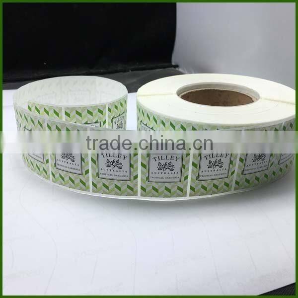 Custom Printed Adhesive Colorful gloss Paper Stickers for skin care