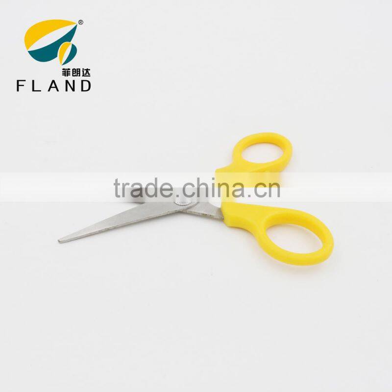 Yangjiang hottest sales scissors yellow handle stainless steel student small scissors