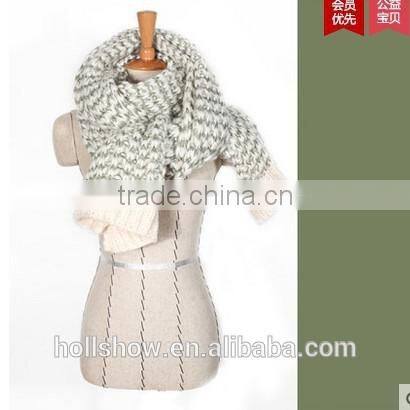 Fashion Newest Two Colors Mohair Knitted Unisex Women Man Winter Scarf