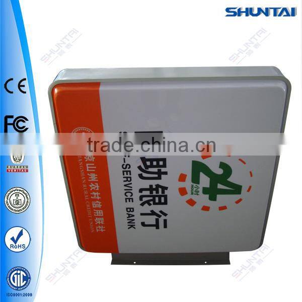outdoor vacuum formed display ad bank acrylic illuminated signs