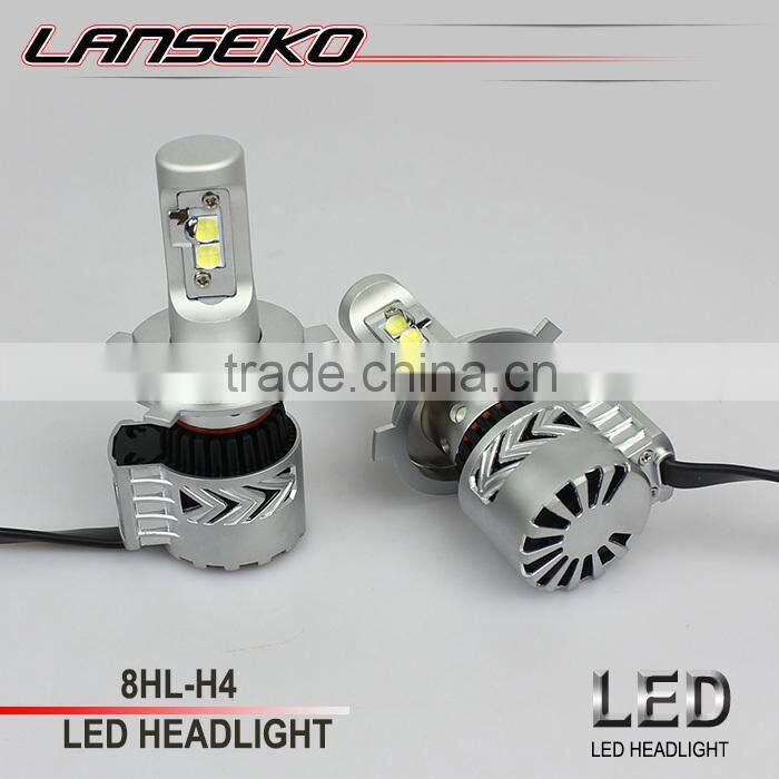 Wholesale supply 36W 6000Lm h4 Led Car Headlight Kit with 2 years warranty