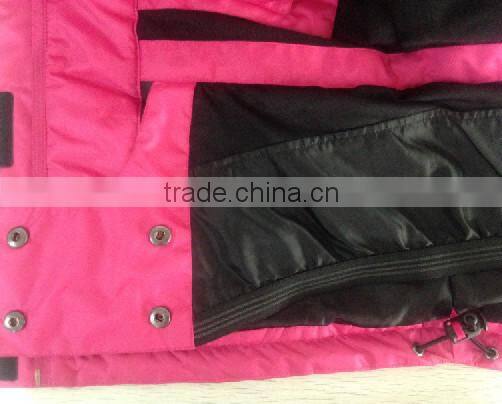 100% nylon ladies high quality Ski /snow jacket & winter jacket &windproof&waterproof&breathable