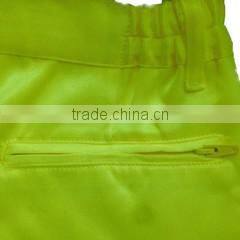 Workwear Hi vis yellow combat trousers with high reflective straps