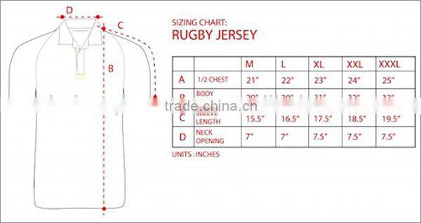 Full custom sublimated custom rugby jersey portugal