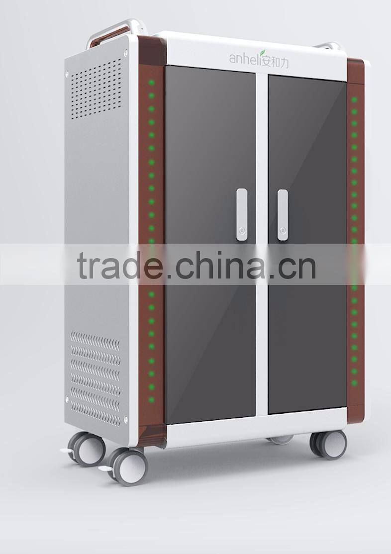 40 compartment tablet charging cart for ipad