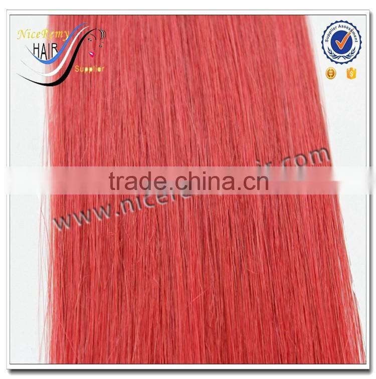 Wholesale high quality color 99j pre bonded flat tip hair extensions 100% brazilian virgin human hair
