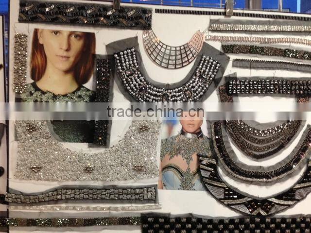 2015 New Arrive Handmade Beaded Applique Patches For Women -- A1503