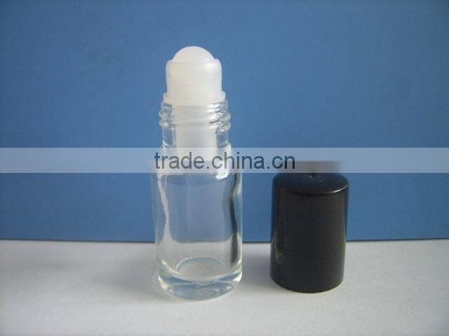 Top Quality 10ml Brown Roll On Glass Bottles with Roller Ball and Black Screw Cap