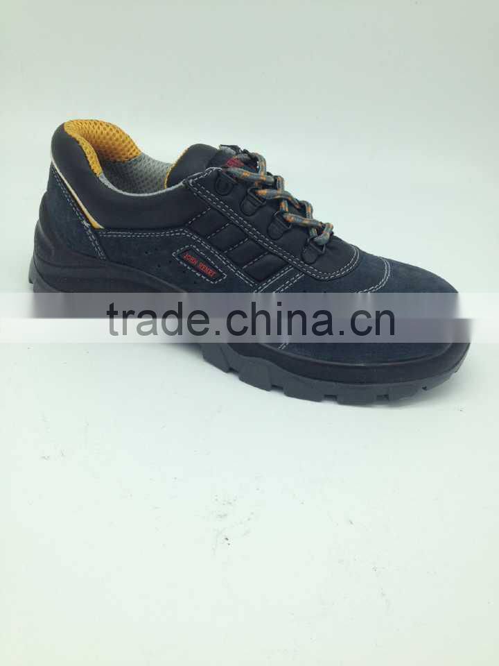 China cheapest boot safety shoes with blue suede leather rootwear safety shoes