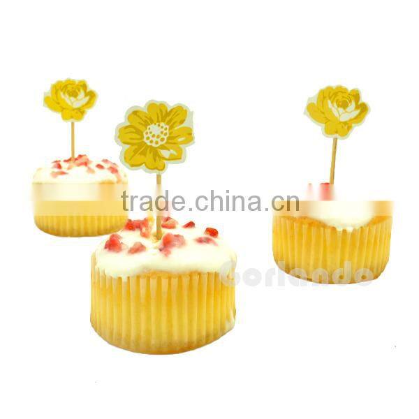 New style hot sell flag bamboo party cocktail food stick