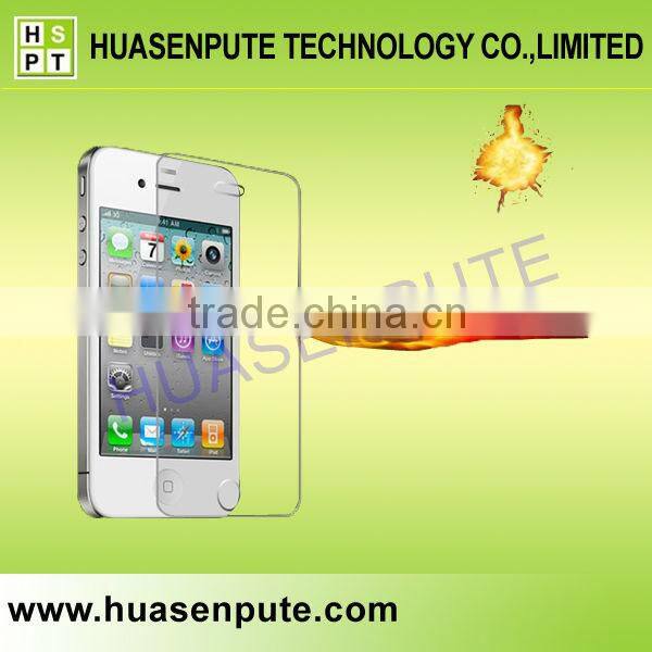 2.5D Round Angle 0.26mm Screen Shield Tempered Glass Screen Protector For iPhone4/4S